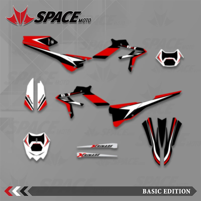 SPACE Full Graphic Decals Stickers Kits for Beta Xtrainer 150 200 250 300 350 400 450 2020 2021 2022 Motorcycle Decal Stickers