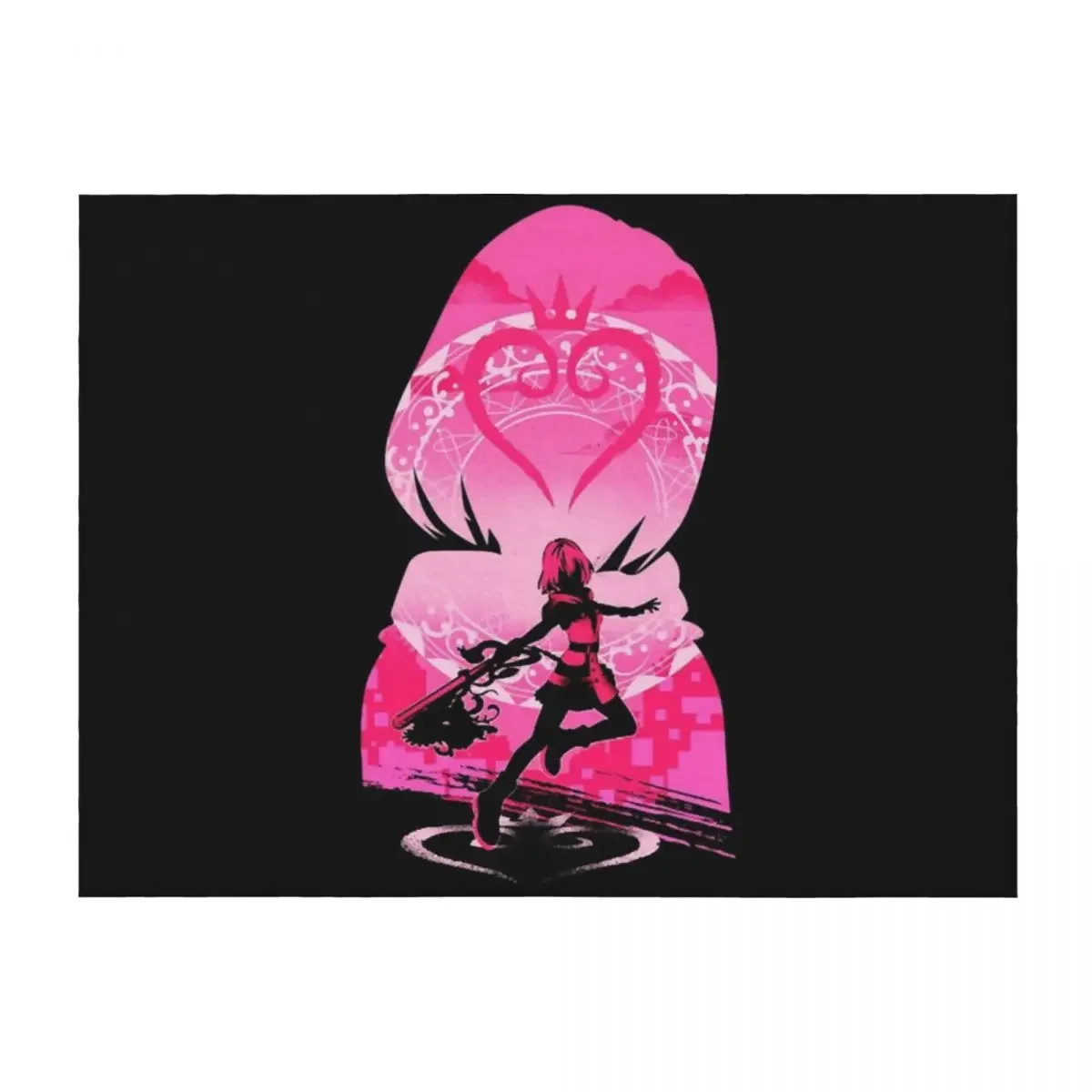 

Kairi Kingdom heart v1 - Tshirt Throw Blanket Moving Weighted Custom Bed Blankets