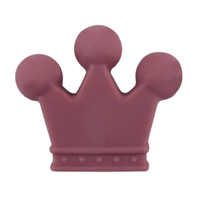 

J15U мультяшная Корона, силиконовые бусины для прорезывания зубов, 10 шт./компл., жевательные бусины для прорезывания зубов для