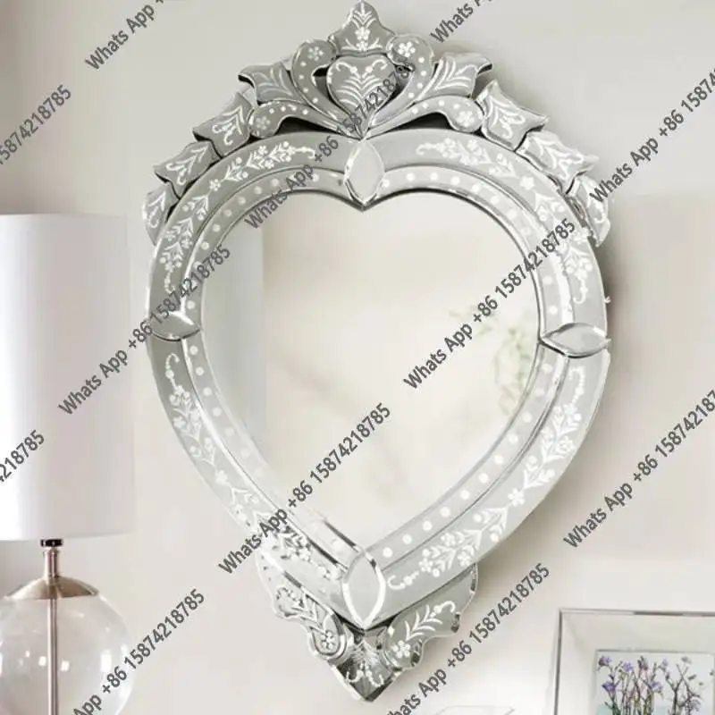 Murale Vanity Mirror Universal Irregular Wedding Aesthetic Bedroom Wall Art Decoration Luxury Girls Espejos Para Pared Miroir