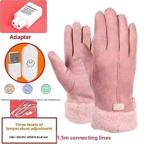 

Новые умные перчатки с электрическим подогревом - утолщенные водонепроницаемые морозостойкие перчатки с сенсорным экраном