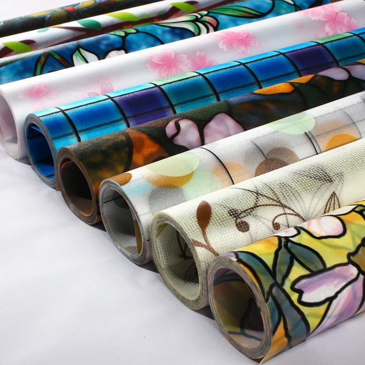 Herstellung von 1,22*50m Bedruckter Glas-Dekorfolie, PVC-Vinyl-Aufkleber, Mattierte Fenster-Sichtschutzfolie