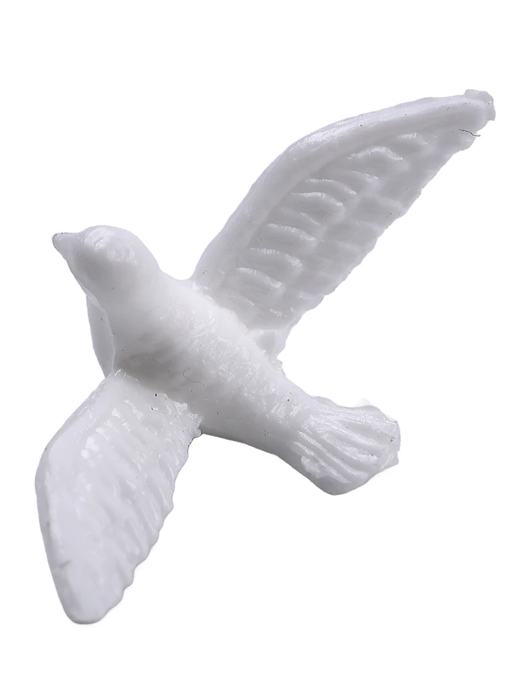 Resin Miniature Birds For Crafts Little White Pigeon Toys Models Cute Pigeons Peace Doves Bird Model Lawn Statues Ornaments