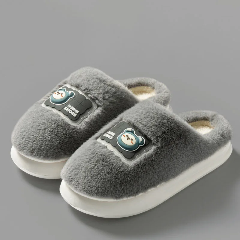 

2025 зимние домашние тапочки, женские и мужские домашние теплые домашние тапочки на толстой подошве для пар, легкие нескользящие женские хлопковые тапочки на плоской подошве