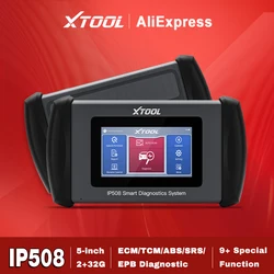 XTOOL IP508 OBD2 Code Reader 5 System Diagnostic Tool of ECM TCM SRS ABS EPM With Oil Reset Engine Scanners Free Update