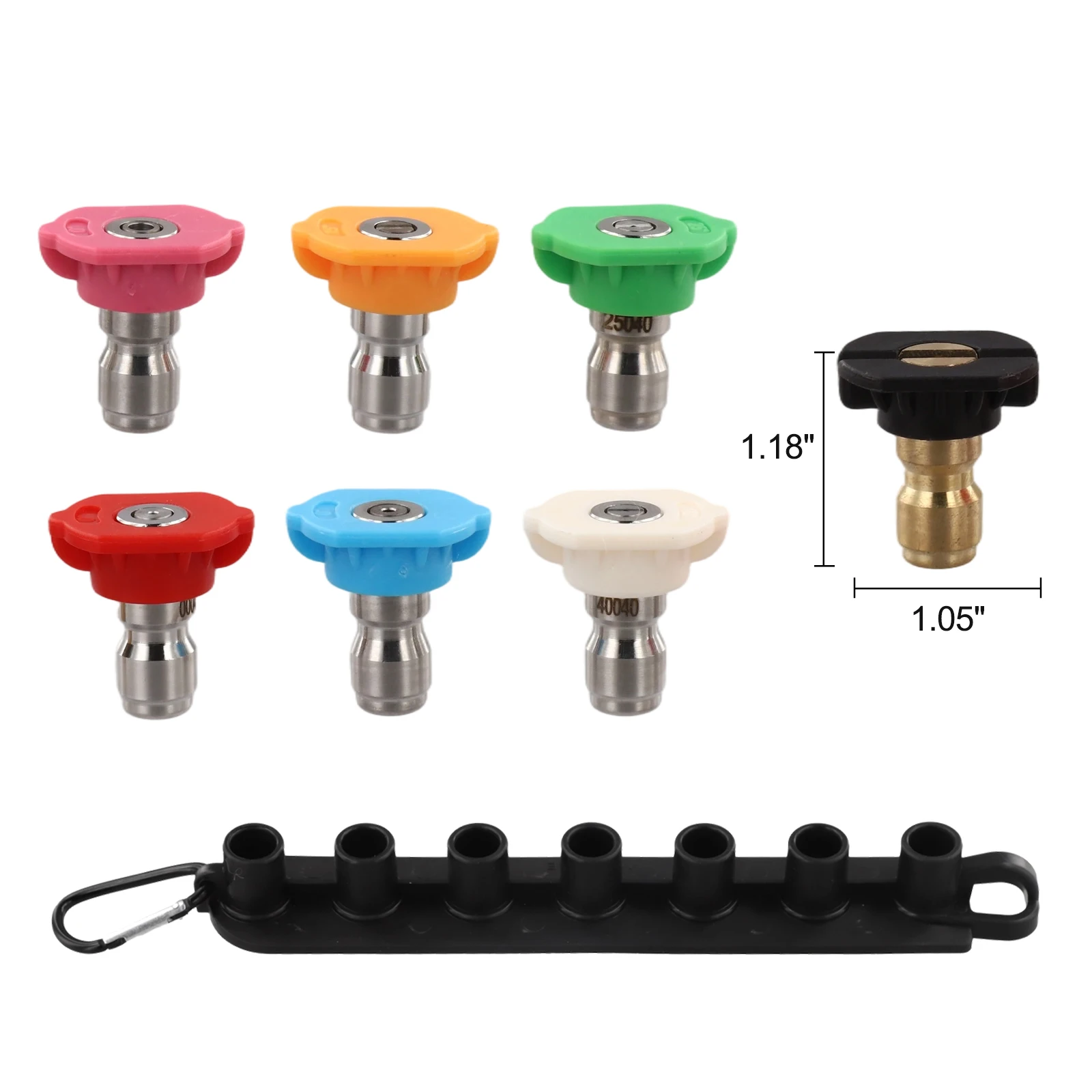 7* High Pressure Washer 1/4 Inch Nozzle And Storage Rack For Car Washing Garden Multi Functional High Pressure Washer