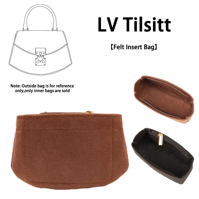 EverToner Felt Bag Organizer Insert for LV-Tilsitt - Premium Internal Bag Liner and Portable Felt Purse Organizer