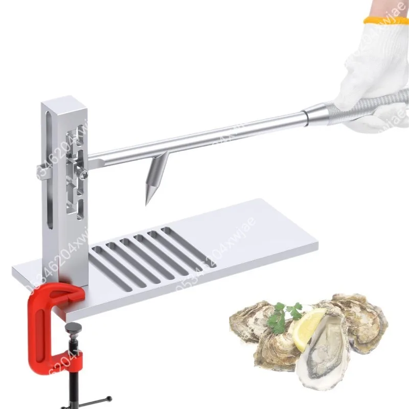 Heavy Duty Professional Oyster Knife Stainless Steel Shucker for Seafood Restaurant and BBQ Kitchen