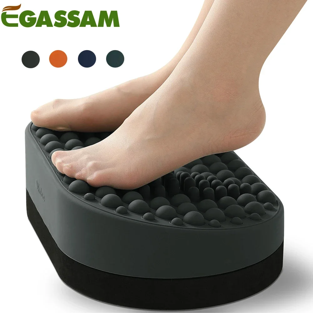 EGASSAM 1Pcs Foot Massager Under Desk Footrest, Foot Rest for Under Desk at Work with Massage, Foot Stool Under Desk