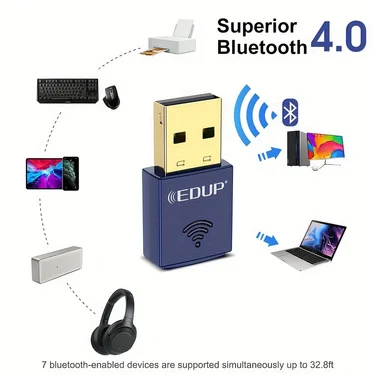 WIFI wireless network card Bluetooth 2-in-1 BT4.0 signal reception and transmission RTL8723BU mini USB