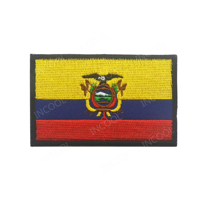 America Canada Dominica Brazil Mexico Venezuela Ecuador Panama Colombia Peru Chile Puerto Rico Argentina Embroidered Flag Patch