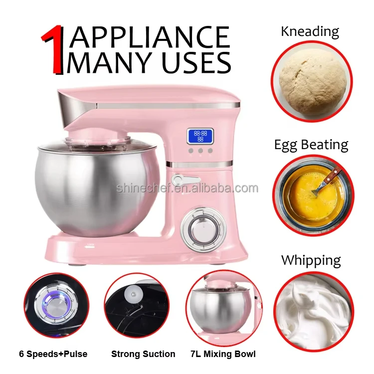 Professionele Cake Voedsel Mixer 5L 6L 6.5L 7L Keuken Meel Stand Mixer Deeg Machine Planetaire Voedsel Mixers