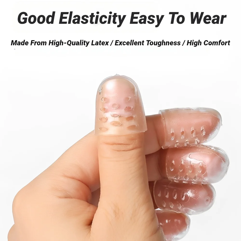 CHUANGERM High Elasticity Transparent Breathable Silicone Toe Protectors Prevent Blisters Calluses Corns Anti Friction Foot Care