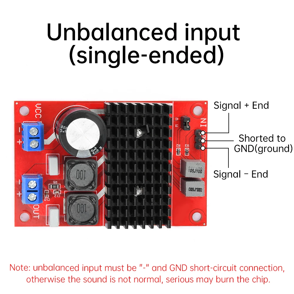 Carte d'amplificateur de puissance numérique CS8673, sortie mono BTL 80W, alimentation CC unique, carte de décodeur audio technique DC 5V-24V