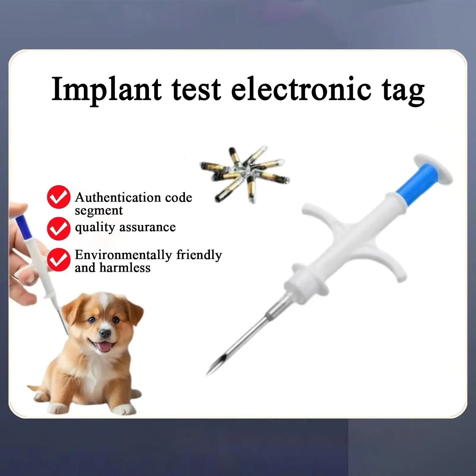 Pet Microchip Kitten ID Tag Implant Chip for Dogs Identification Pet Supplies Glass Chip Label for Kennels Cattle Sheep