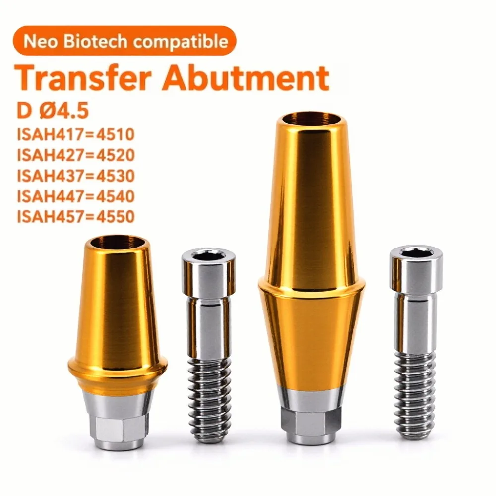 10Pcs NeoBiotech Implant Lab Kit, Scanbody, Multi-Unit Abutment, Transfer Coping, Healing Screw for Dental Restoration