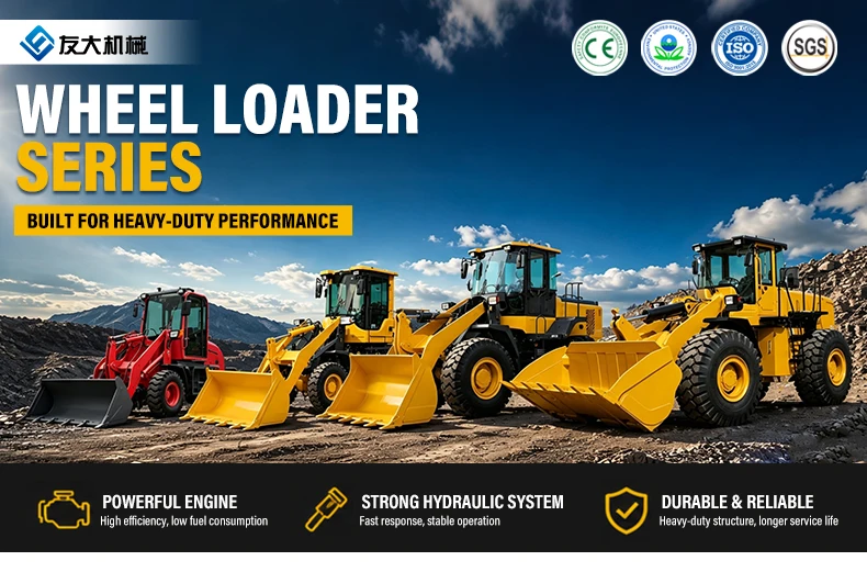 Robuster Hydraulikbetriebener Kompakt-Radlader mit Großer Schaufel und Hoher Traktion für Bau-, Landwirtschafts- und Erdbewegungsarbeiten – Detail 1