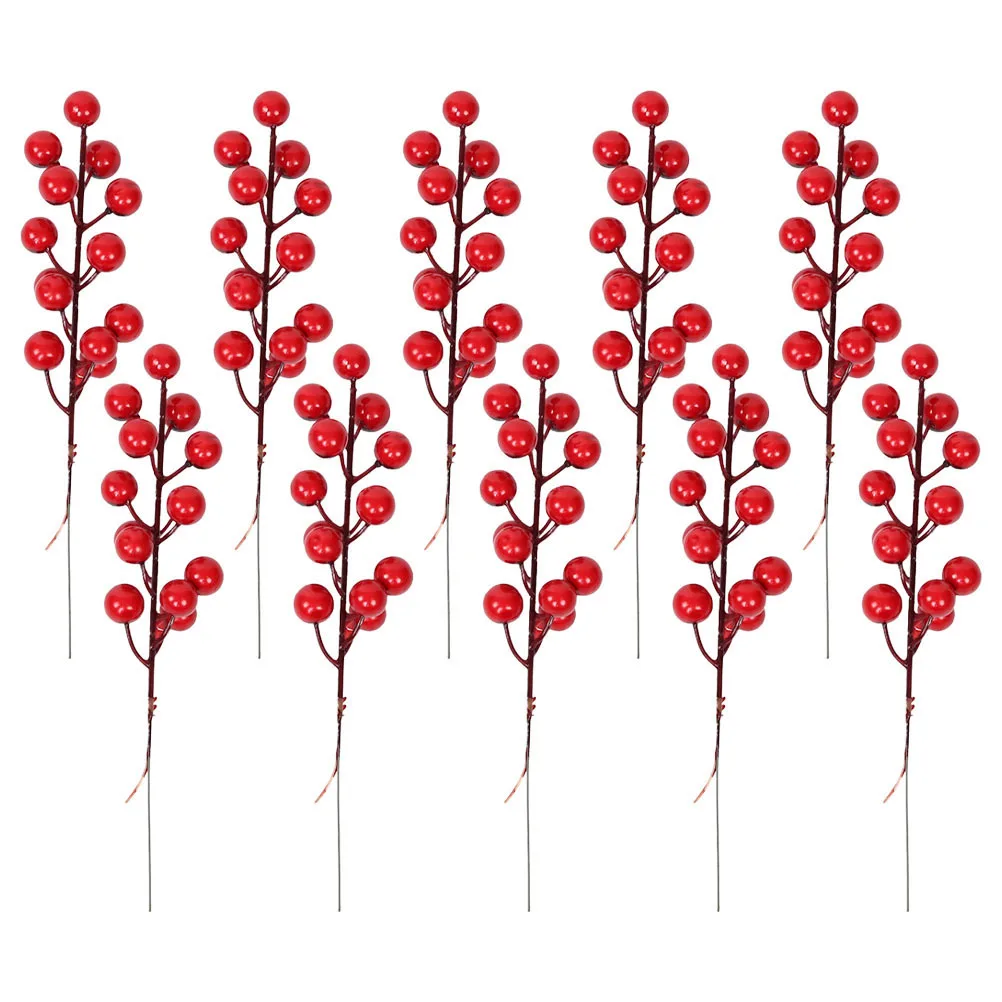 

10pcs Artificial Berry Branches Simulation Crabapple Branch For Wedding Decors Party Supplies Home Decor Flower Arrangement