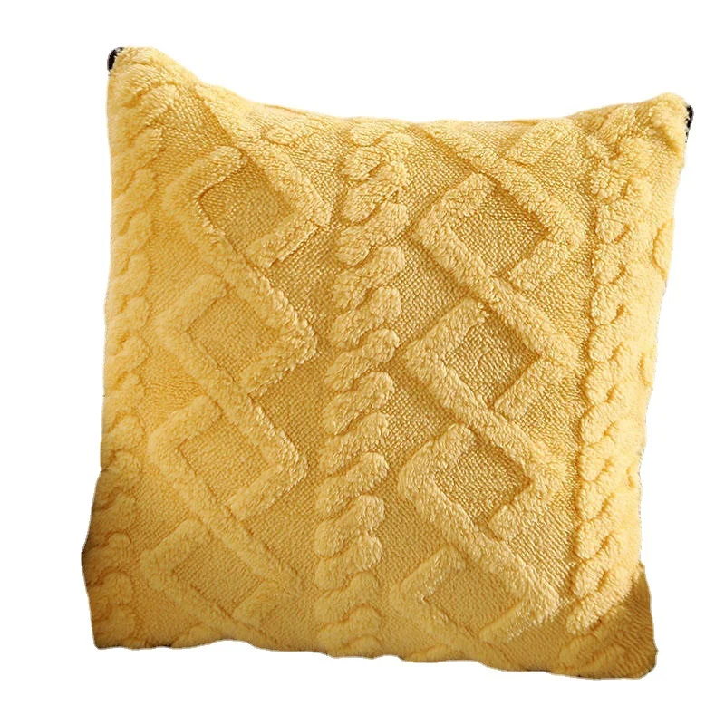 2 In 1 Pillow Blanket Warm Taffe Velvet Cushion Blanket Office Nap Blanket Cover Home Car Travel Pillow Lamb Velvet Blanket