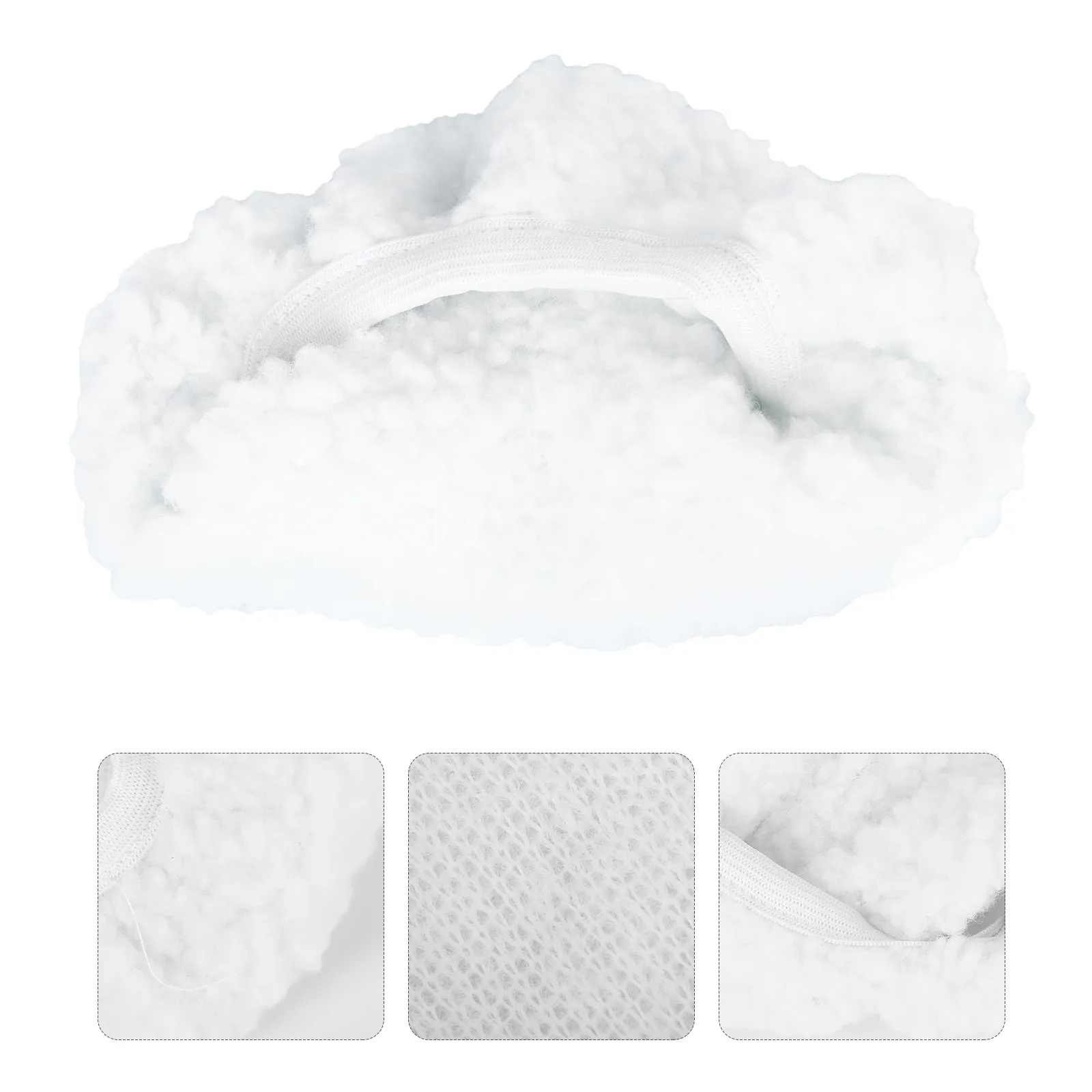 5Pcs Lamb's Wool Bonnet Buffing Pads for Car Polisher – Wax, Glaze & Sealant Application, Water-Absorbent Grip