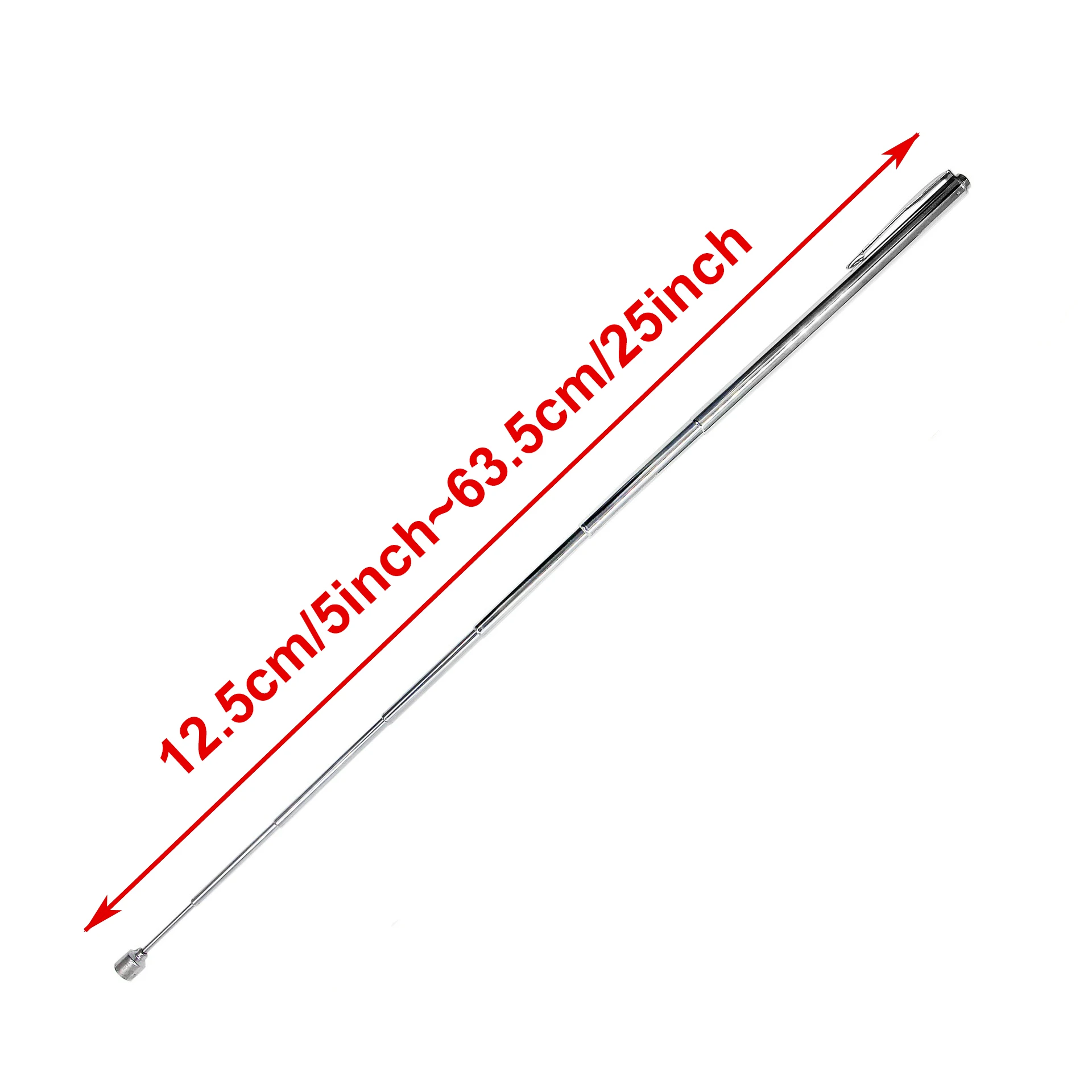 Digital Inner Mirror 5 inch Retractable 25 inches Telescopic Baton without light 1.5lb Low Price Sale Hand Novelty Tools