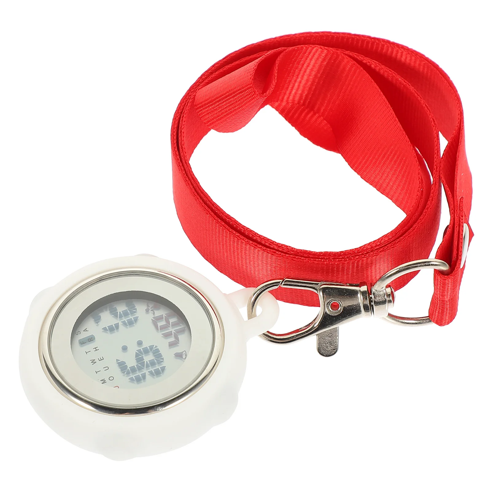 Cronometro elettronico digitale Orologio da tasca Orologio da infermiera leggero Portachiavi Fibbia in vetro Regalo con cronometraggio di precisione sul petto