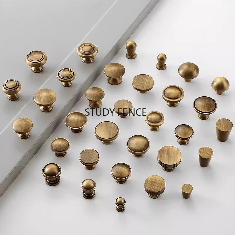 

1pc Vintage Metal Furniture Handle Solid Single Hole Drawer Handle Wardrobe/Cabinet Handle Household Hardware Accessories