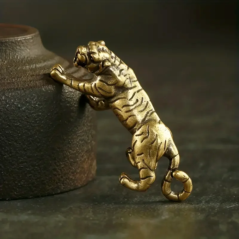 Brass Tiger Figurine Collectib - Vintage Collectible Figurines review and price