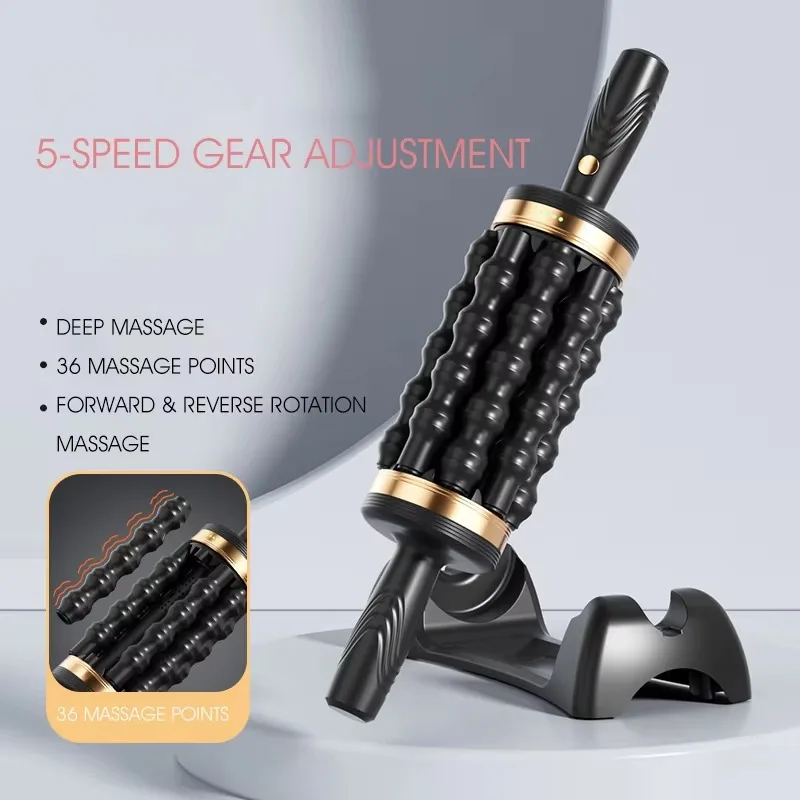 

Обновленный массажный ролик для ног 202, для шиацу, акупунктурная точка, перкуссионный роликовый массажер для ног, облегчение мышечной боли, расслабляющий массажер для стресса