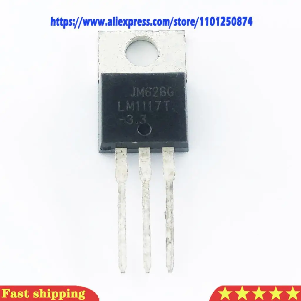 10pcs/lot LM1117T-3.3 TO-220 LM1117-3.3 LM1117T 3.3 V LM1117T-5.0 LM1117 5V LM1117T-ADJ TO220 new and  Original In Stock