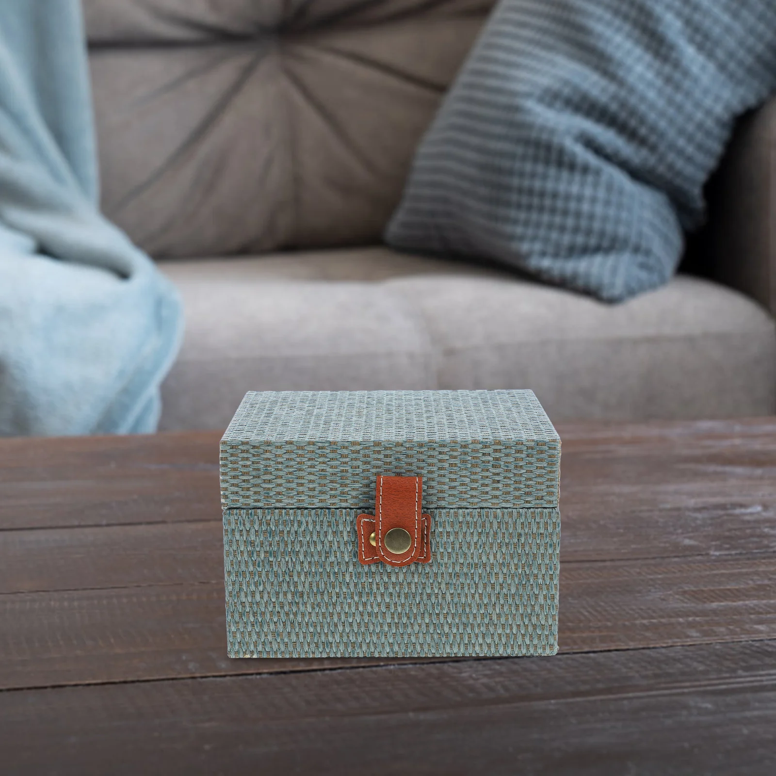 

Large Wooden Jewelry Storage Box Wear-Resistant Minimalist Design For Rings Bracelets Earrings Vintage Trinket Case Home