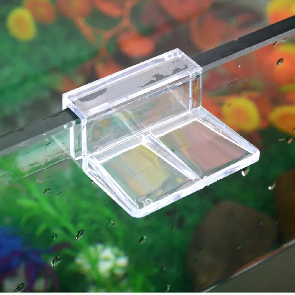 4PCS 6/8/10/12mm Acrylic Fish Tank Cover Holder Clear Clip Holder Support Bracket Clamp Support Frame Aquarium Accessories