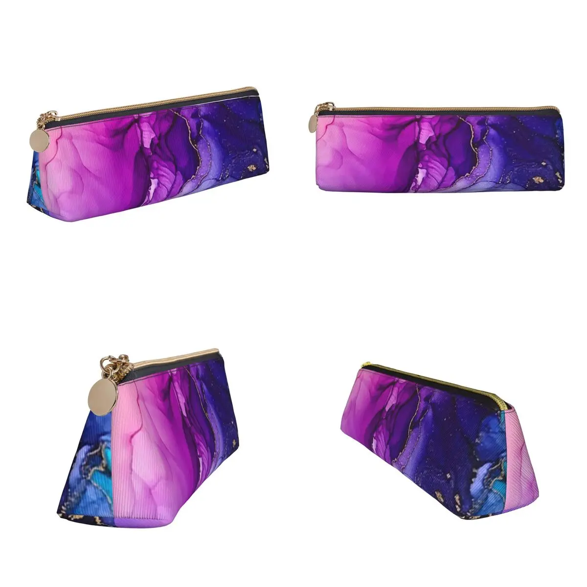 Abstract Vibrant Rainbow Ombre Pencil Cases Pencil Pouch Storage Stationery Supplies Pen Box Pencil Bag for Kids School