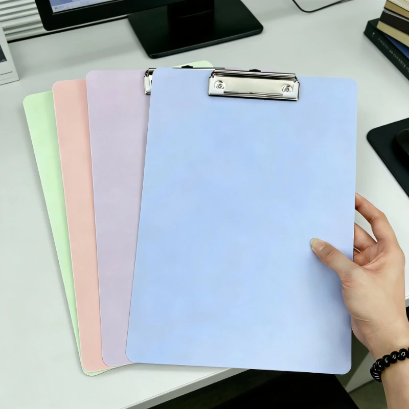 1 Stück bunter A4-Aktenordner mit Schreibtafel-Clip, Besprechungsprotokoll-Clip, Skizzenblock-Clip, tragbar für Büro- und Schulbedarf