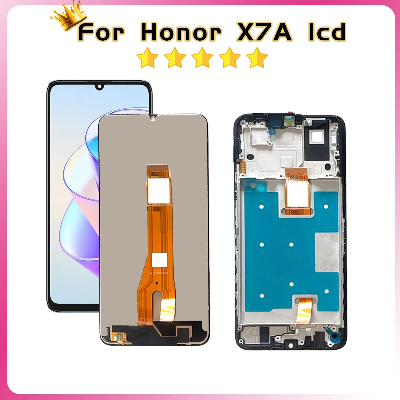 LCD Display Touch Screen Digitizer Assembly para Huawei, Honor X7A, Play 40 Plus, 6.75 ", X7a, RKY-LX2