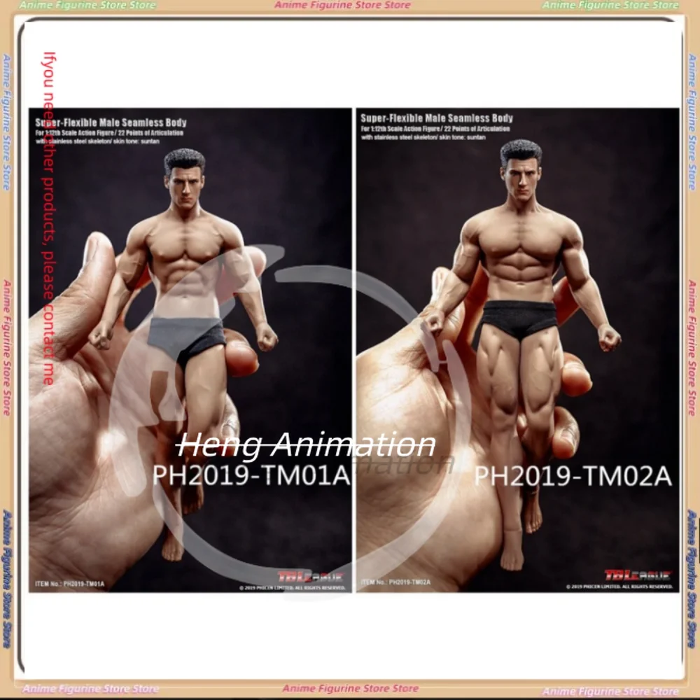 

TBLeague 1/12 бесшовное мышечное мужское тело, загар-кожа с скульптурой головы, фигурки тела