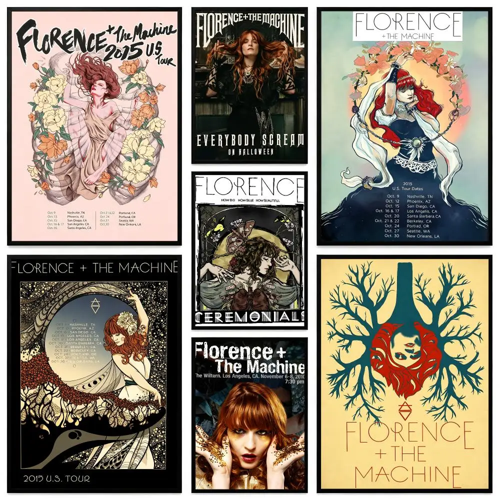 Band Florence and the Machine Poster Poster HD Printing Modern Minimalist Style Wall Art Home Decor For Office Bedroom Gift