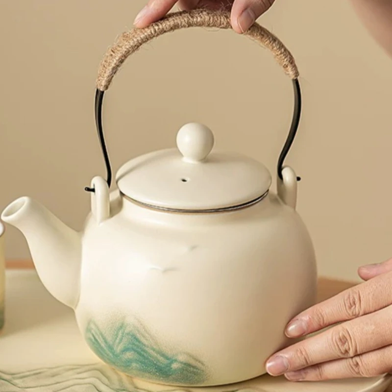 Dehua Infuser Tea Sets Tray Saucer Bowl Wedding Tea Pot Sets Ceremony Mate Conjunto De Cha Porcelana Matcha Decorations 6