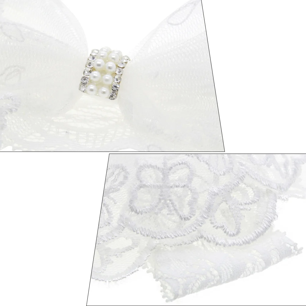 Schmetterling Knoten Band Baby Mädchen Neugeborenen Spitze Stirnband Perle Strass Schleife Säugling Haar Zubehör Ordentlich Feines Haar