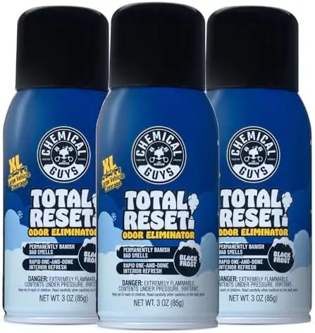 

Chemical Guys Odor Eliminator Fogger 3-Pack – Black Frost Scent, 3 oz – Removes Smoke, Pet, Food Odors