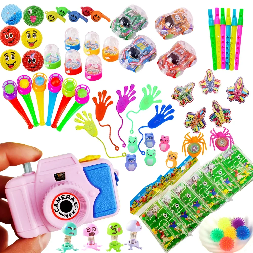 

68-Pack Cartoon Kids Birthday Party Favor Combo Set Halloween Toys Pinata Stuffing Supplies Back to School Toys