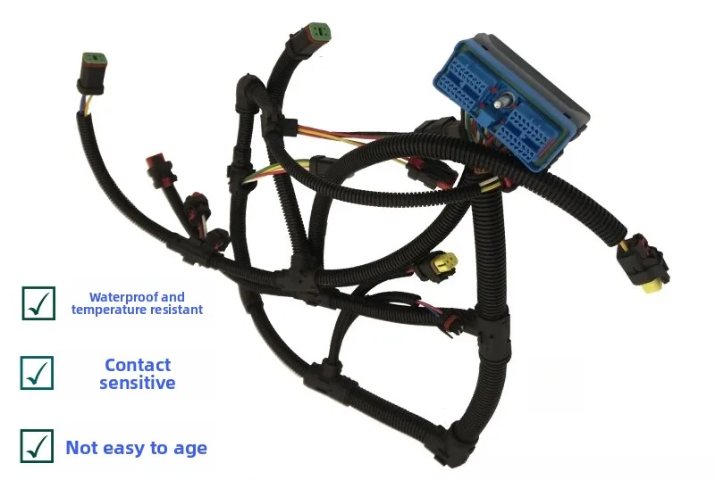 Excavator parts, engine wiring harness, vehicle wiring harness