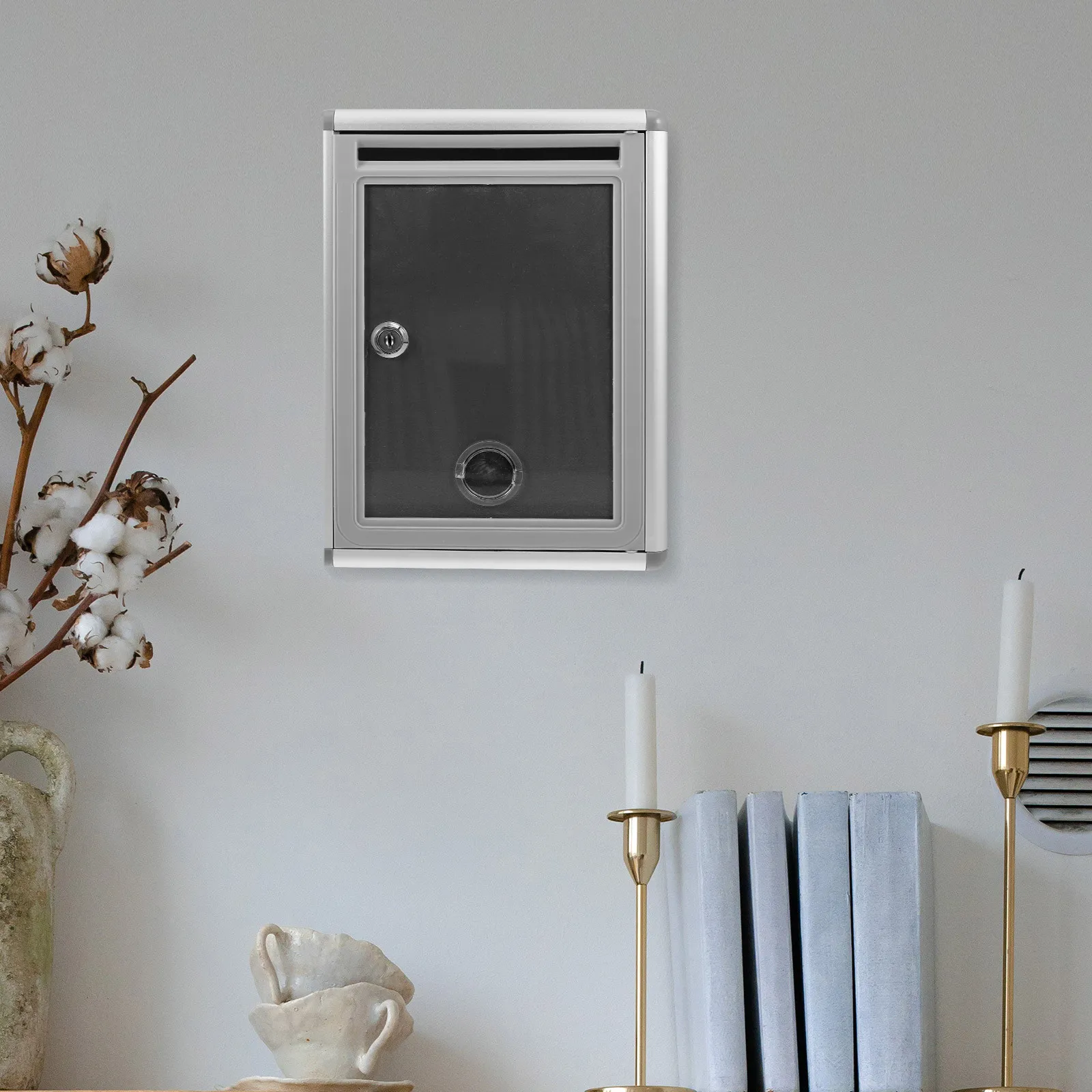 1Set Wall Suggestion Hanging Mailbox Metal Plastic Sturdy Office Complaint Donation Voting Collection
