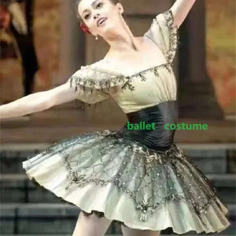 성인 및 어린이용 라일락 요정 전문 투투, 파치타 공연용 투투 스커트, 잠자는 숲속의 공주