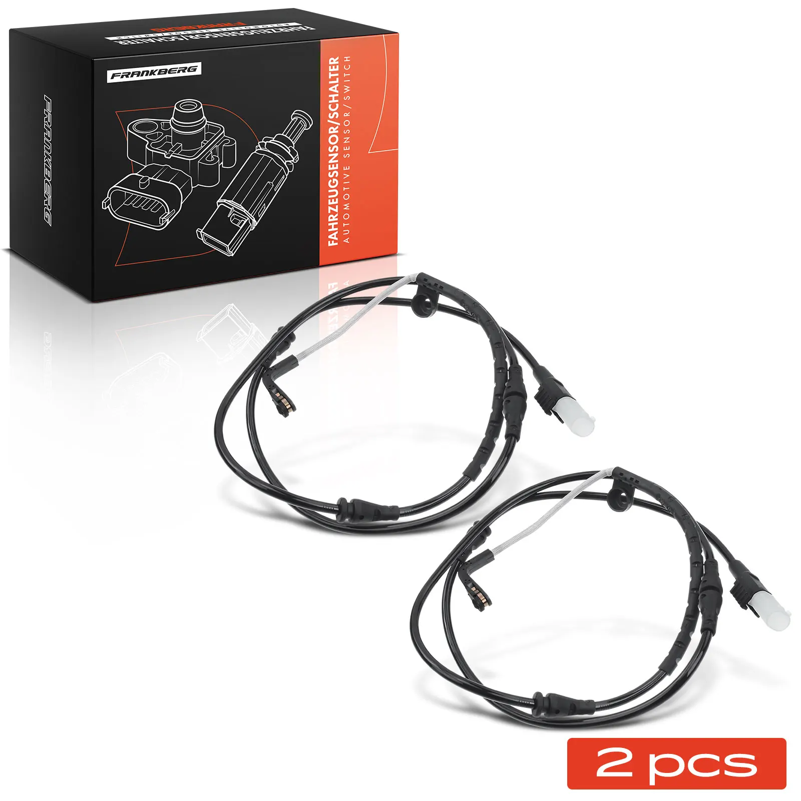 Frankberg 2x Waarschuwingscontact Remvoering Slijtage Vooras Voor Land Rover Range Rover Sport L320 SEM500080