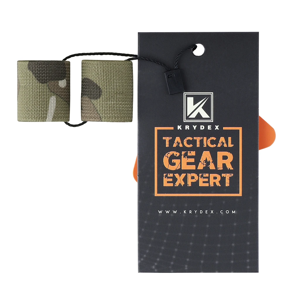 KRYDEX 2PCS Tactical 1inch Elastic Loop Strap Locker Webbing Organizer for Backpack Chest Rig Vest Sling Hunting Accessories