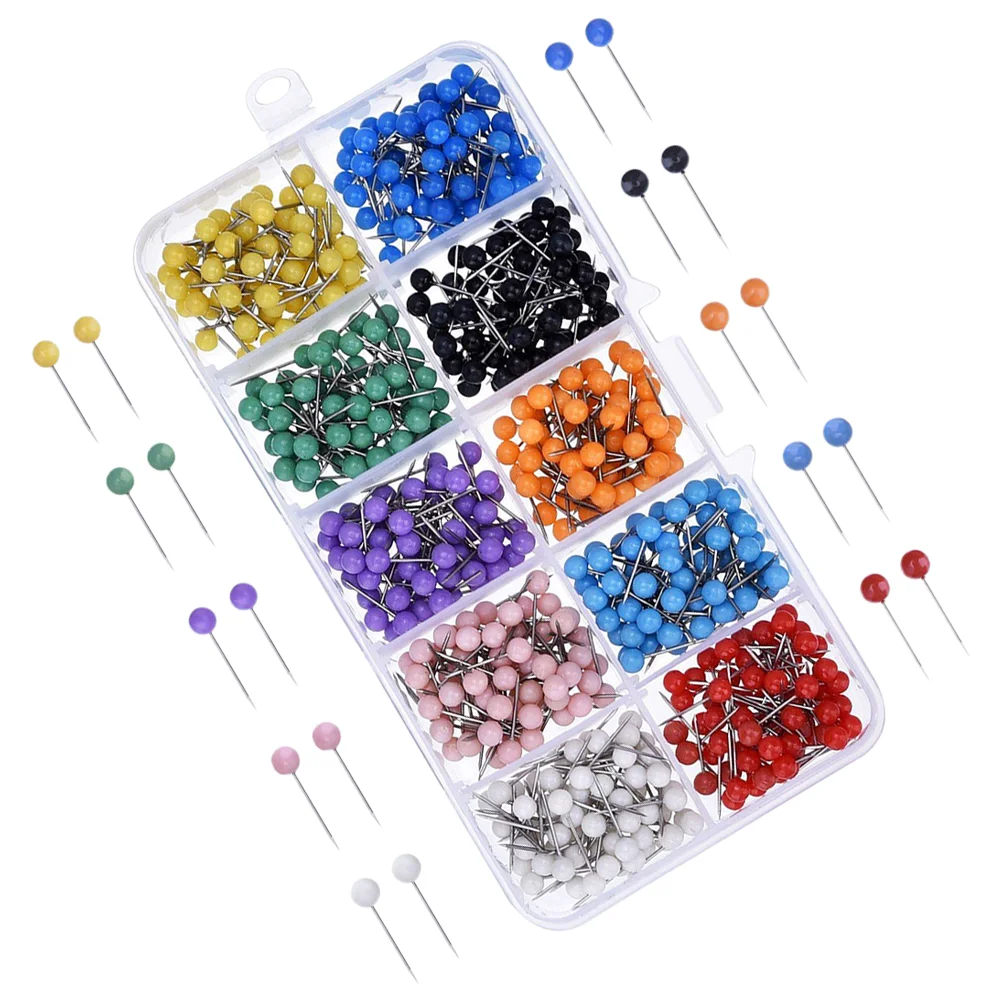 Colorful Round Nails Cork Board Office Photo Wall Fixing Ball Shaped Thumbtacks Small Push Pin Classic Multi-function