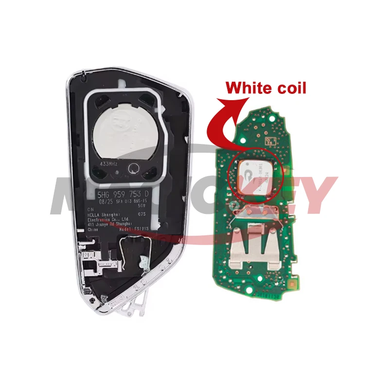 MAGICKEY 100% OEM 5HG 959 753 B D Original Smart Key 5D Chip 433MHz for MQBevo Golf 8 Tiguan Passat Talagon MEB ID3 ID4 ID6 image 3