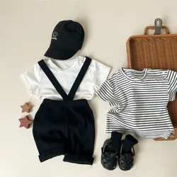 2023 sommer Neue Kleinkind Strap Shorts Baby Baumwolle Leggings Mode Infant Jungen Overalls Baby Casual Shorts Kinder Kleidung