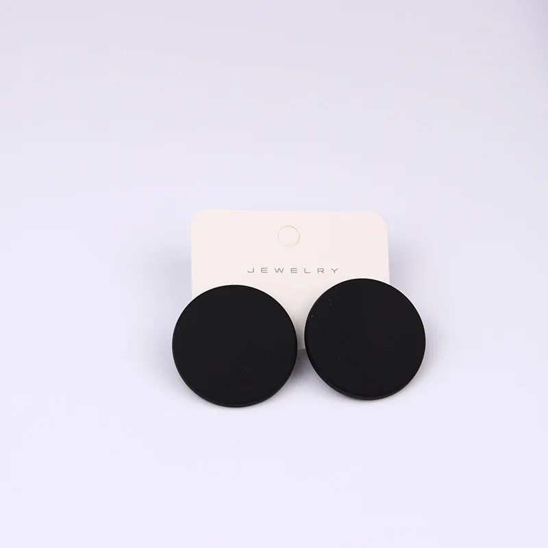 New 20 Color Fashion Acrylic Personality Candy Color Earrings for Women Big Round Colorful Stud Earrings Party Piercing Jewelry